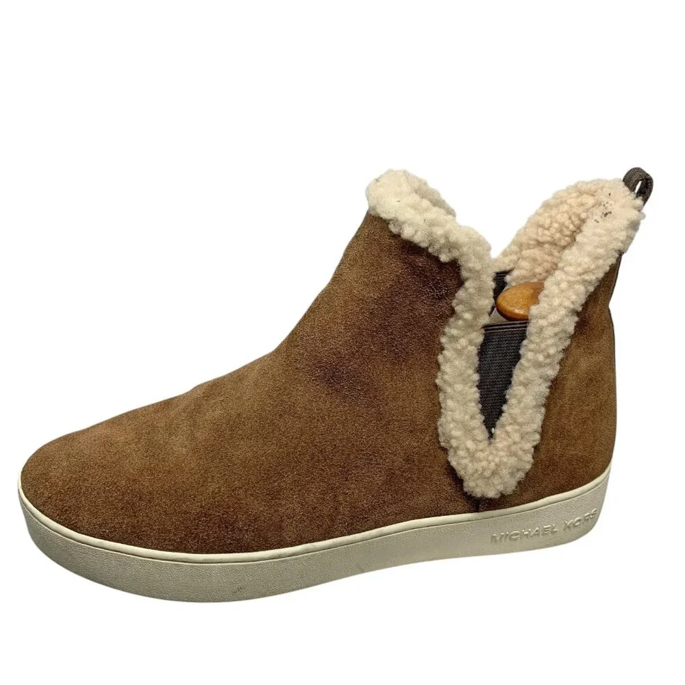 MICHAEL Michael Kors‎ Ashlyn Suede Shearling Lined Booties
